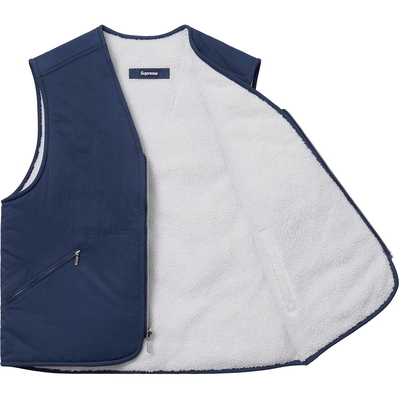 Supreme®/Nike® Reversible Nylon Sherpa Vest view 13